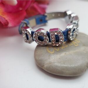 Dodgers blue sparkle bracelet